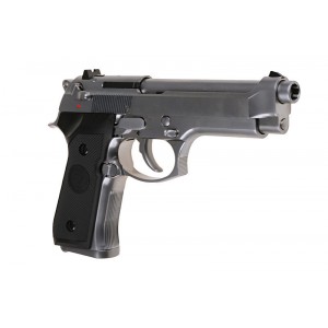 Страйкбольный пистолет Beretta M92S, металл, хром, Gen 2 (WE) Full Auto 